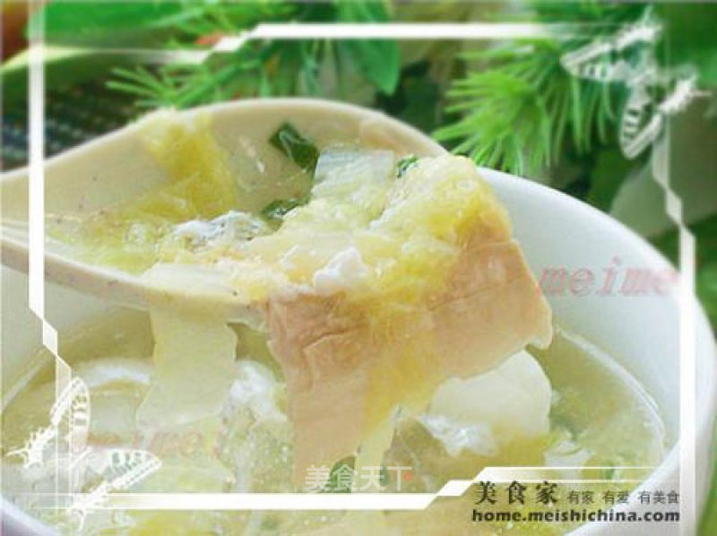 If You Want to Drink Soup and Fast, You Can Only Boil The Soup @@白菜腐竹滚汤 recipe