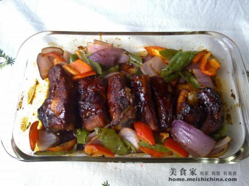 Grilled Ribs with Honey Sauce recipe