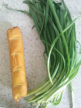 Vegetarian Chicken Stir-fried Leek ~ Tofu Roll Stir-fried Leek recipe