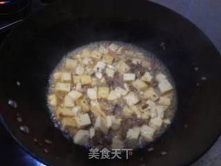 Braised Tofu with Minced Meat recipe