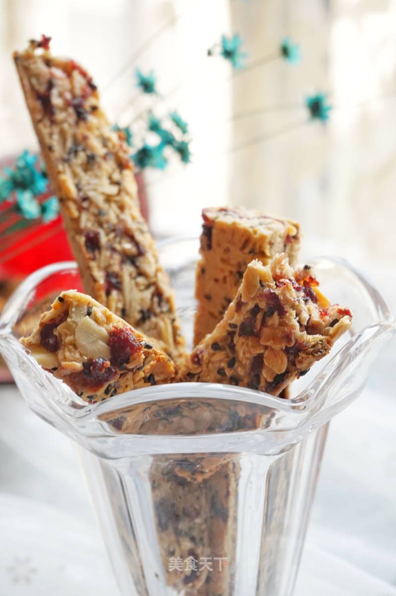 #aca烤明星大赛#oil-free Low-calorie Granola Bars recipe