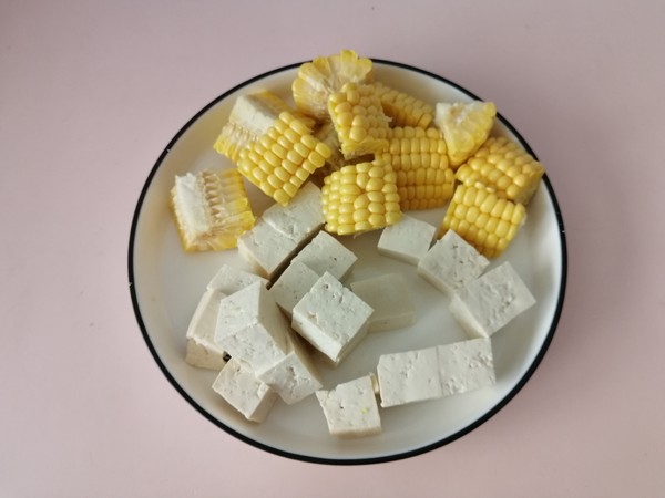 Clam, Corn and Tofu Soup recipe