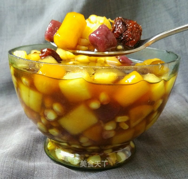 Sweet Red Dates and Taro Balls Soup recipe