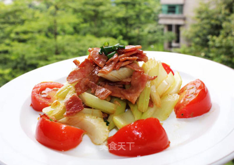 Stir-fried Celery with Bacon recipe