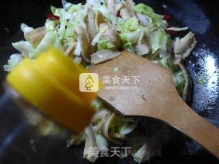 Stir-fried Cabbage with Tripe recipe