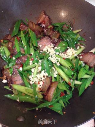 New Year Flavor Hunan Cuisine-stir-fried Bacon with Green Garlic recipe