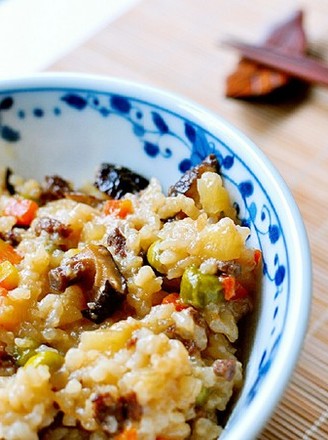 Braised Rice with Mixed Vegetables and Beef recipe