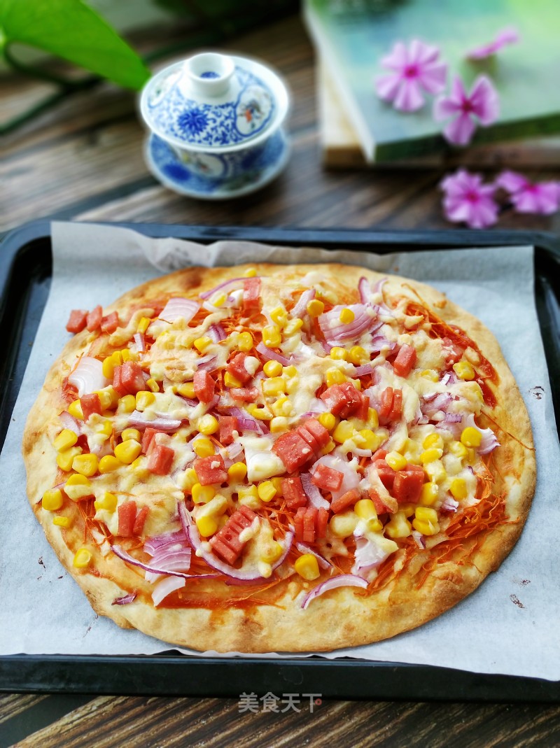Ham and Vegetable Pizza recipe