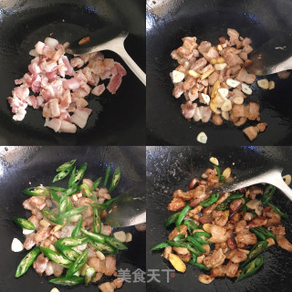 Stir-fried Pork Belly with Peanut Sprouts recipe