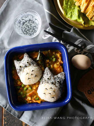 Totoro Brothers of Curry Rice Ball