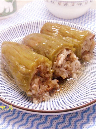 Stuffed Bitter Gourd with Glutinous Rice