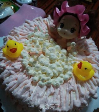 Confused Doll Bath Cake, Bubble Bath, Barbie Doll Cake (detailed Production Process of Connotation Majestic Cake) recipe