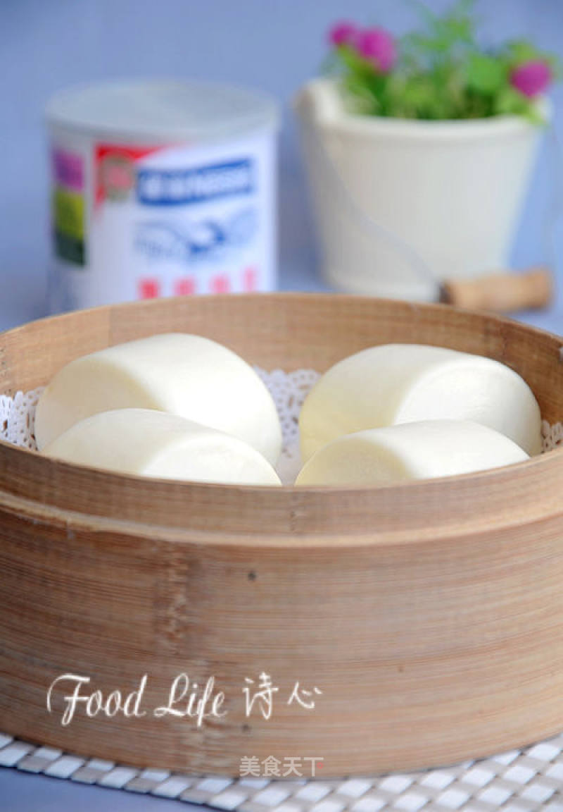 【condensed Milk Steamed Buns】--- Handmade Steamed Buns with Rich Milk Flavor