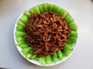 Braised Canola with Shredded Pork recipe