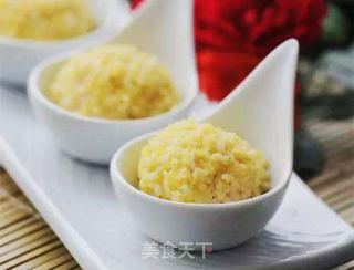 Yun Selenium Golden Congee, Tofu and Shrimp Balls recipe