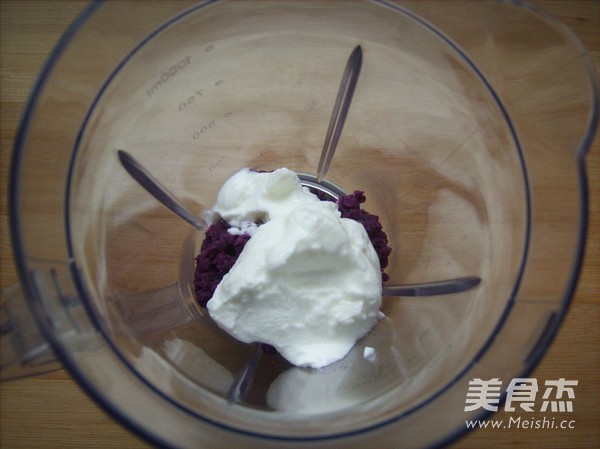 Purple Sweet Potato Yogurt Jelly recipe