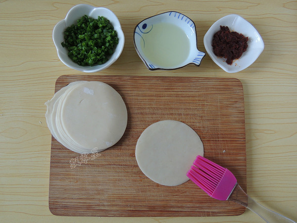 Dumpling Skin Scallion Pancakes recipe