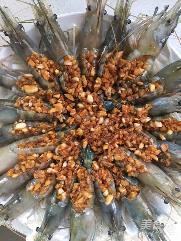 Enoki Mushroom Garlic Open Back Shrimp recipe