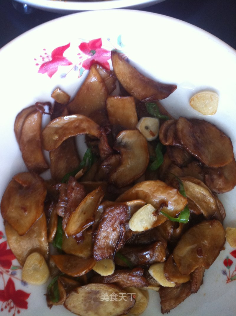 Pleurotus Eryngii with Garlic recipe