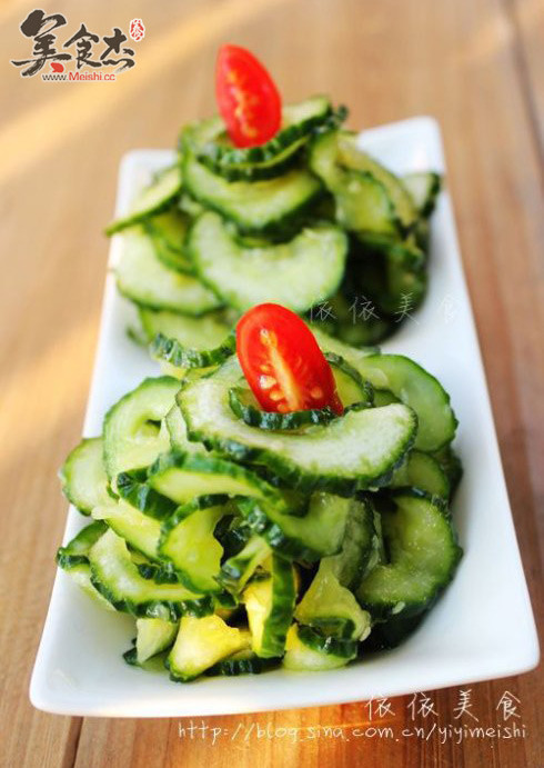 Crispy Cucumber Slices with Fruit Vinegar recipe