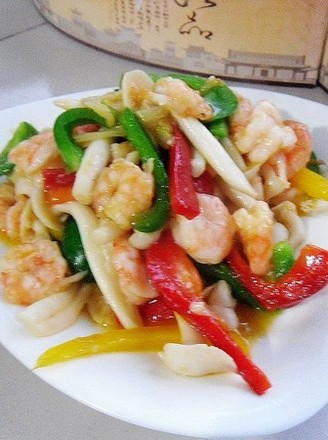 Shrimp and White Mushroom recipe