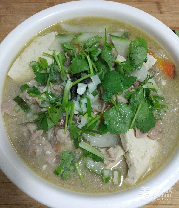 Radish Tofu Lamb Soup recipe