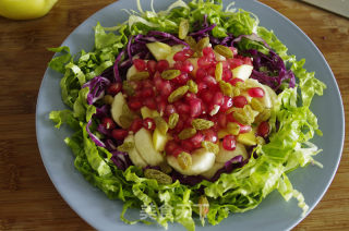 Healthy Vegetable and Fruit Salad (homemade Salad Dressing) recipe