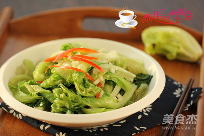 Stir-fried Lettuce with Garlic recipe