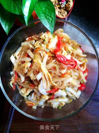 Stir-fried Noodles with Baby Vegetables recipe