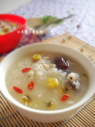 Red Dates, Coix Seed and Chrysanthemum Congee recipe