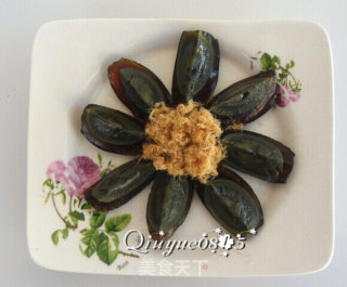 Preserved Egg and Pork Floss recipe