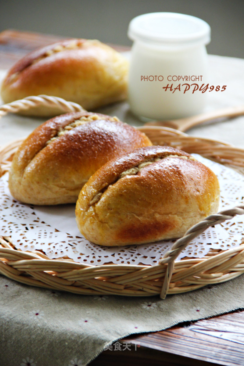 【whole Wheat Pork Floss Bread】high Nutrition and Energy Bread recipe
