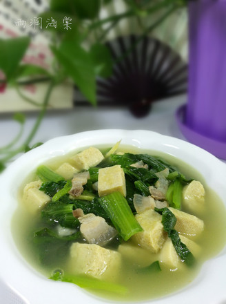 Chinese Cabbage Frozen Tofu Soup recipe