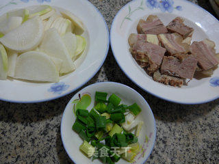 Lamb Stir-fried Radish recipe