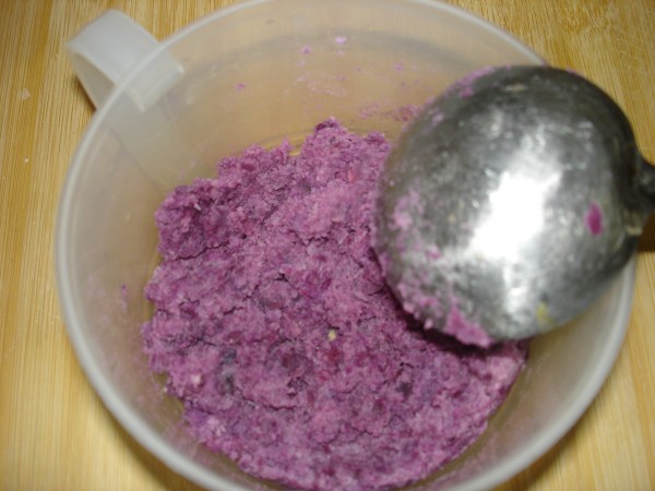Purple Potato Egg Cake recipe