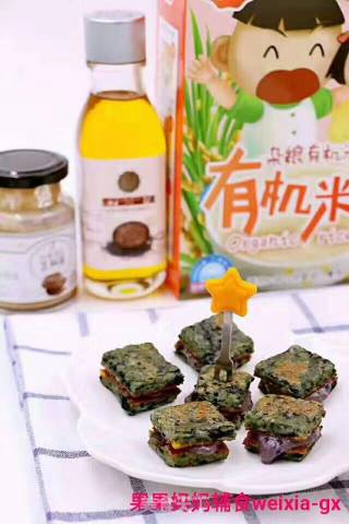 Guoguo Mother 🌸 Food Supplement Sharing Peanut Butter Blueberry Sandwich Rice Noodle Quiche recipe