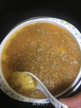 Steamed Eggs with Minced Meat recipe