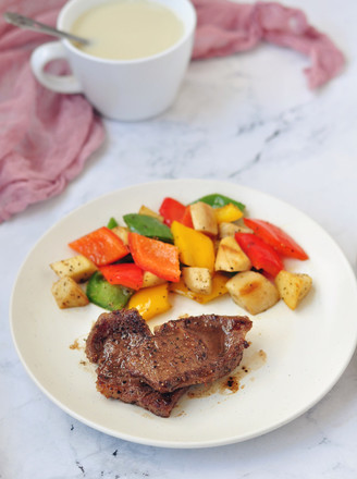 Loving Black Pepper Vegetable Steak recipe