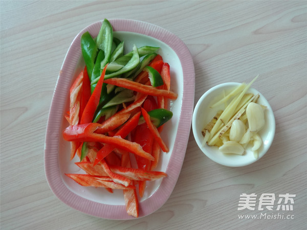 Fried Squid Flower with Double Pepper recipe