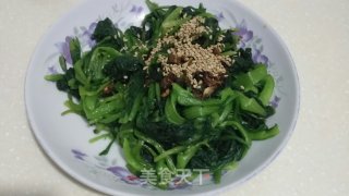 Garlic Spinach Steps recipe