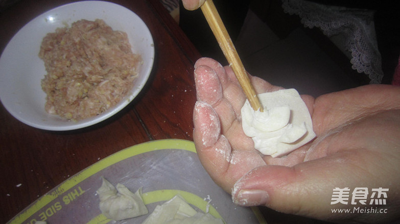 Shredded Chicken Wontons and Fried Small Wontons recipe