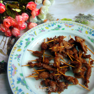 Roasted Toothpick Meat-------microwave Snack recipe