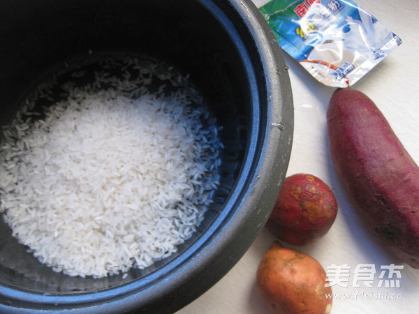 Coconut Purple Sweet Potato Congee recipe