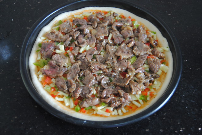 Beef Pepper Pizza recipe