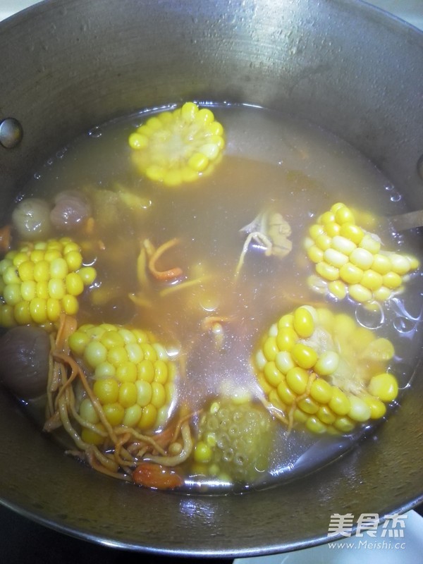 Cordyceps Flower Corn Pork Ribs Soup recipe