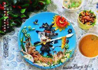 Halloween Dinner Plate Painting recipe