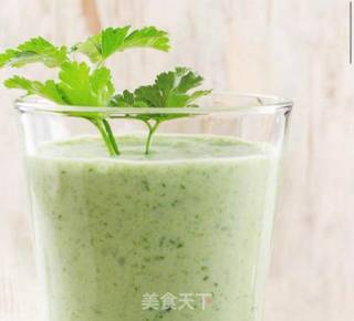 Cilantro Tropical Fruit Milkshake recipe