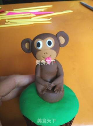 #柏翠大赛# Monkey Race Lei Fondant Cup Cake recipe