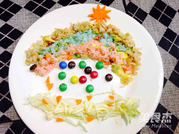 Rainbow Fried Rice recipe