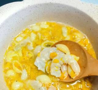 Pumpkin Shrimp Conch Noodles recipe